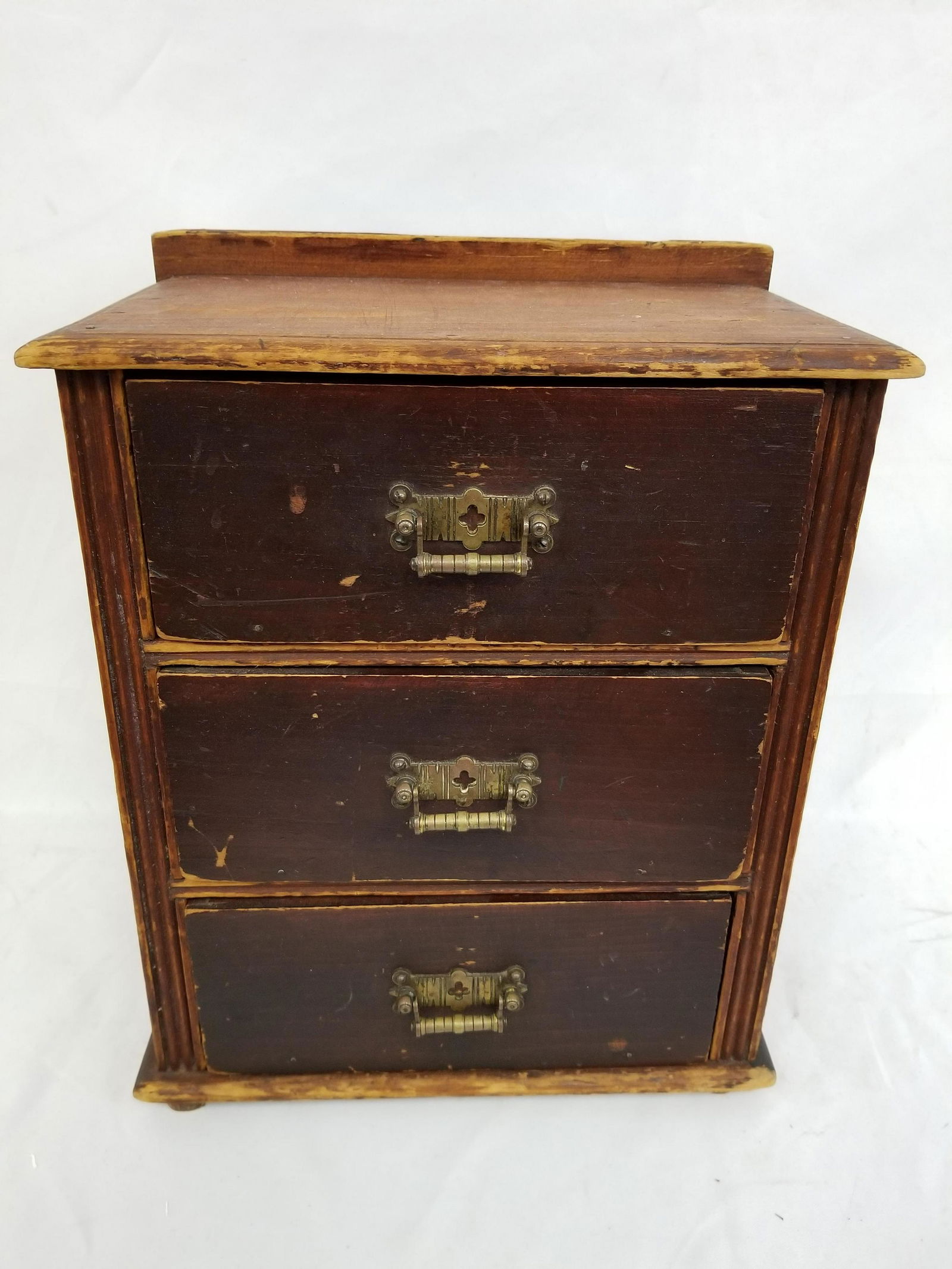 Antique Salesman Sample Wood Cabinet (1 of 5)