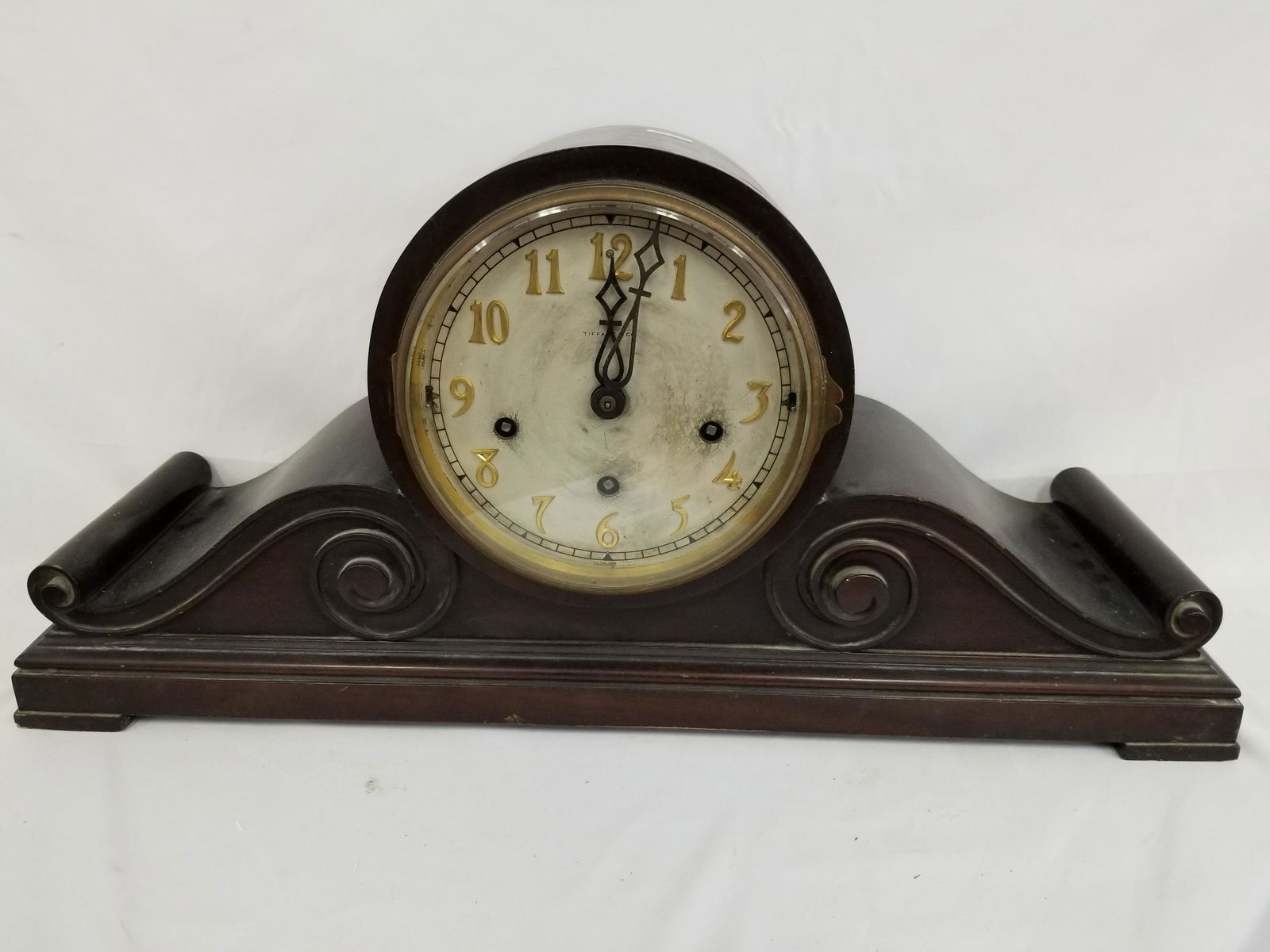 Unusual Antique Tiffany & Co Mantel Clock (1 of 9)