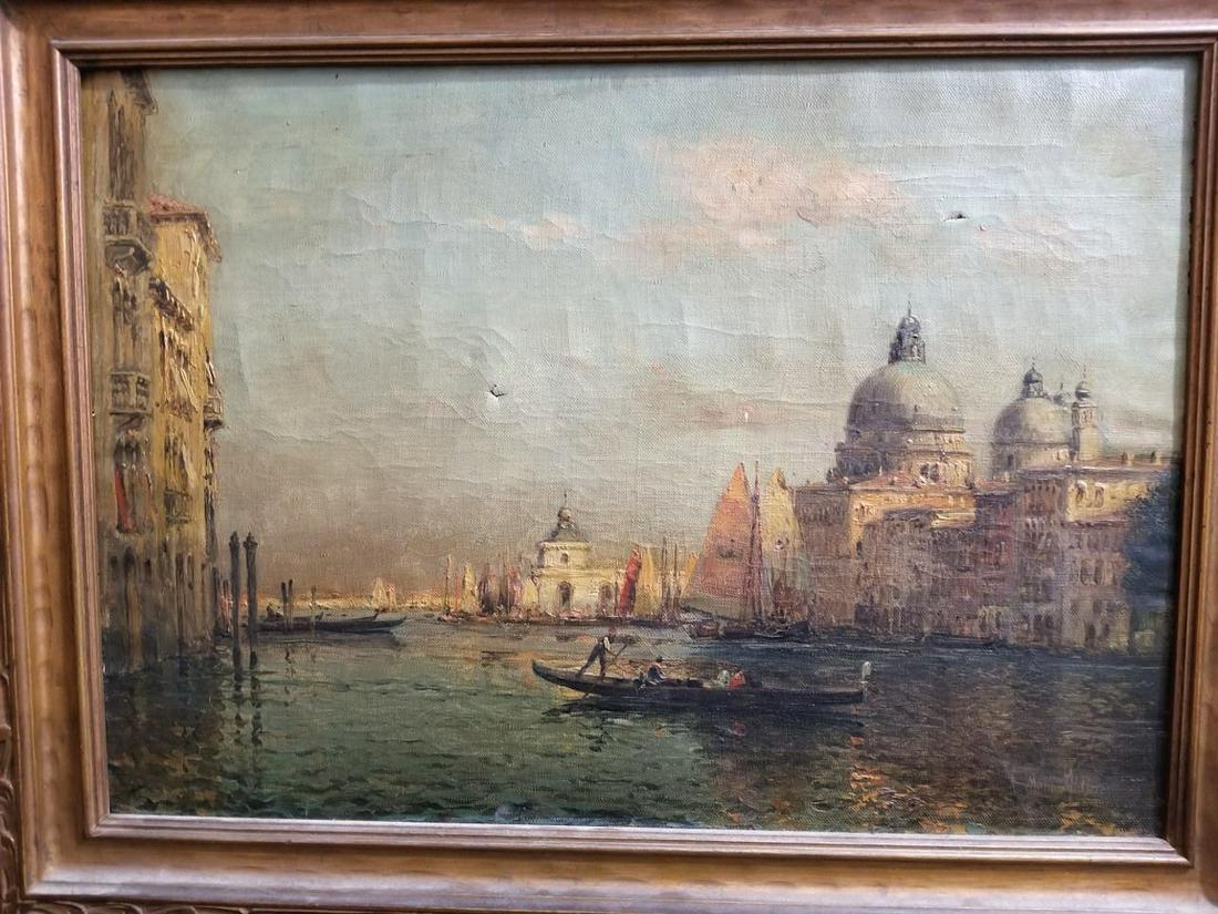 Marc Aldine, French (1912-1975) O/C View of Venice (1 of 6)