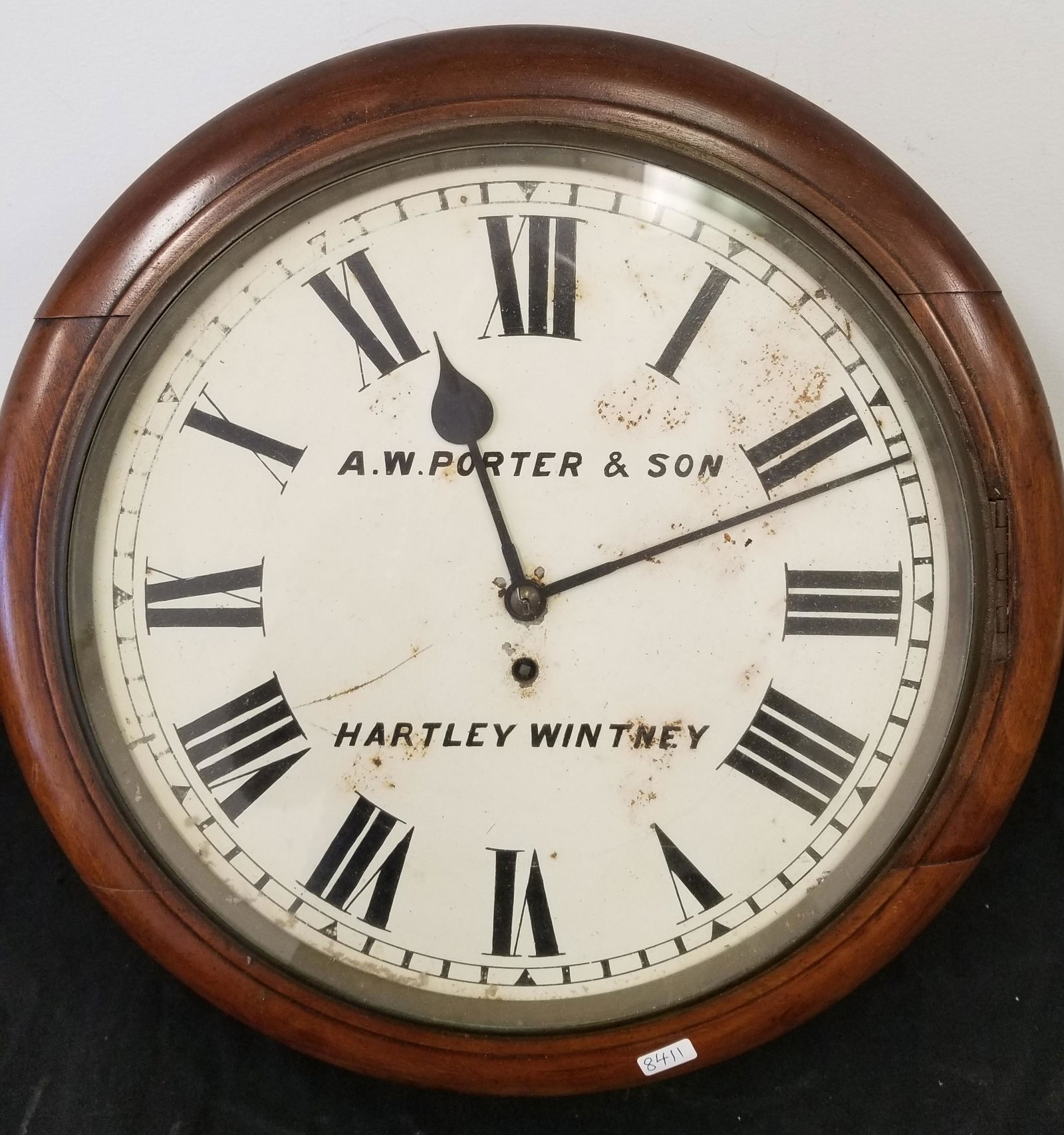 Antique Wall Clock by Hartley Wintney (1 of 5)