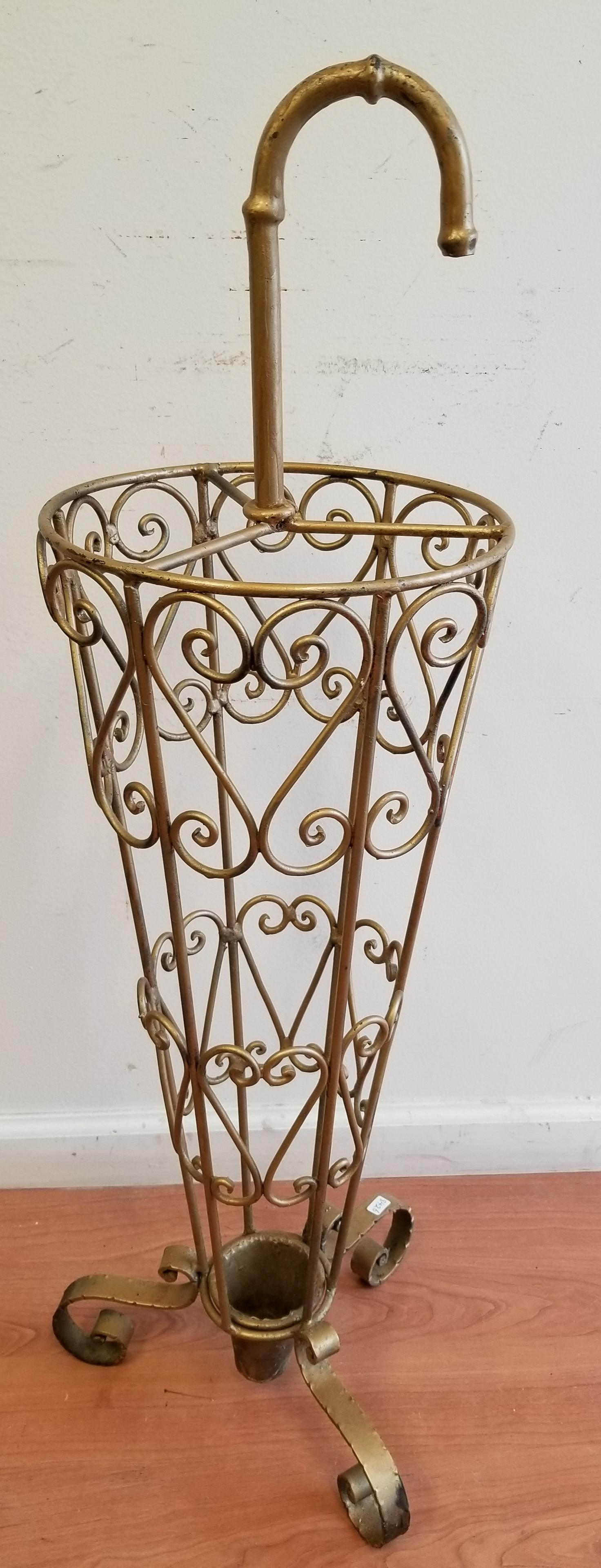Vintage Metal Umbrella Stand (1 of 2)