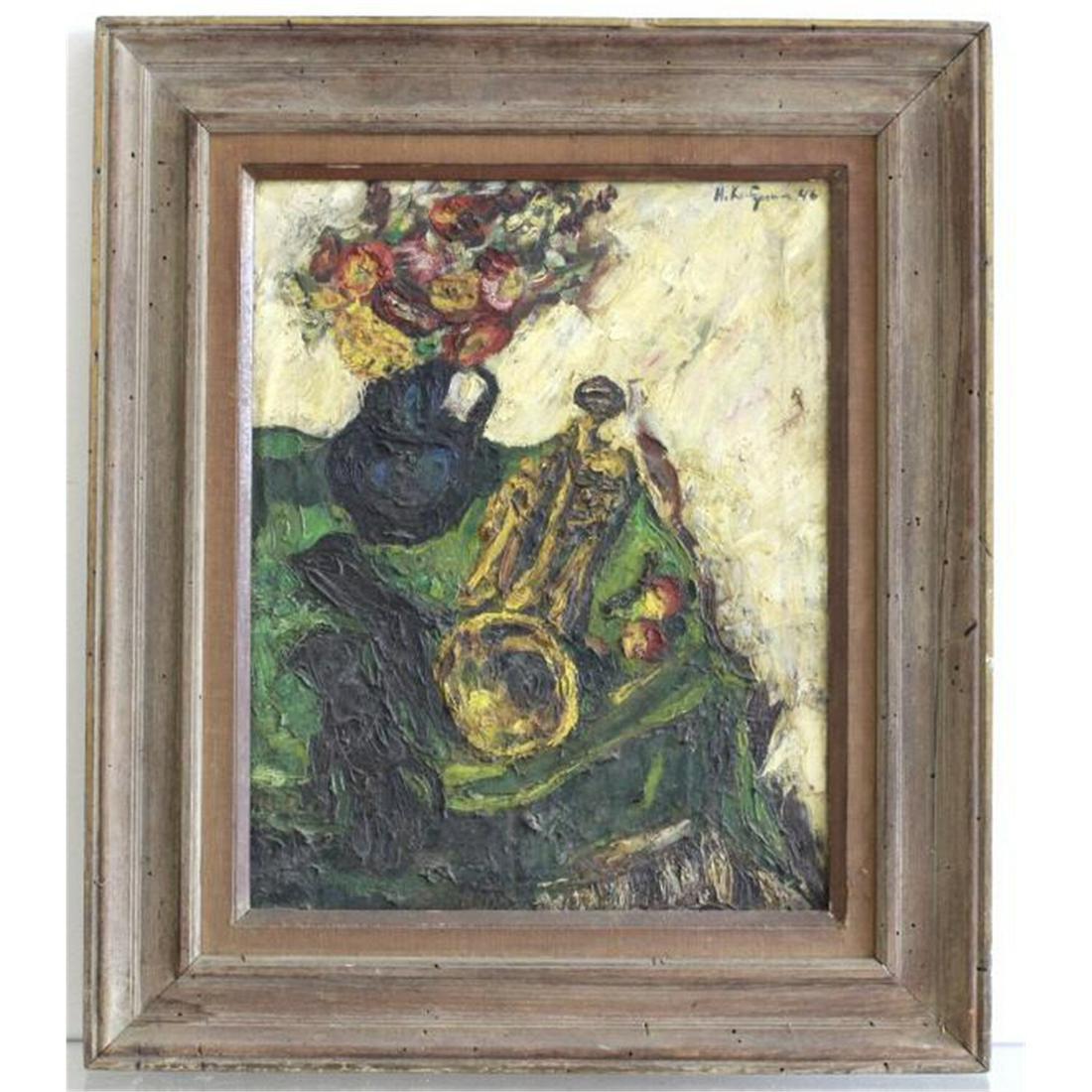 Painting Oil on Canvas by Herbert Katzman (1 of 5)