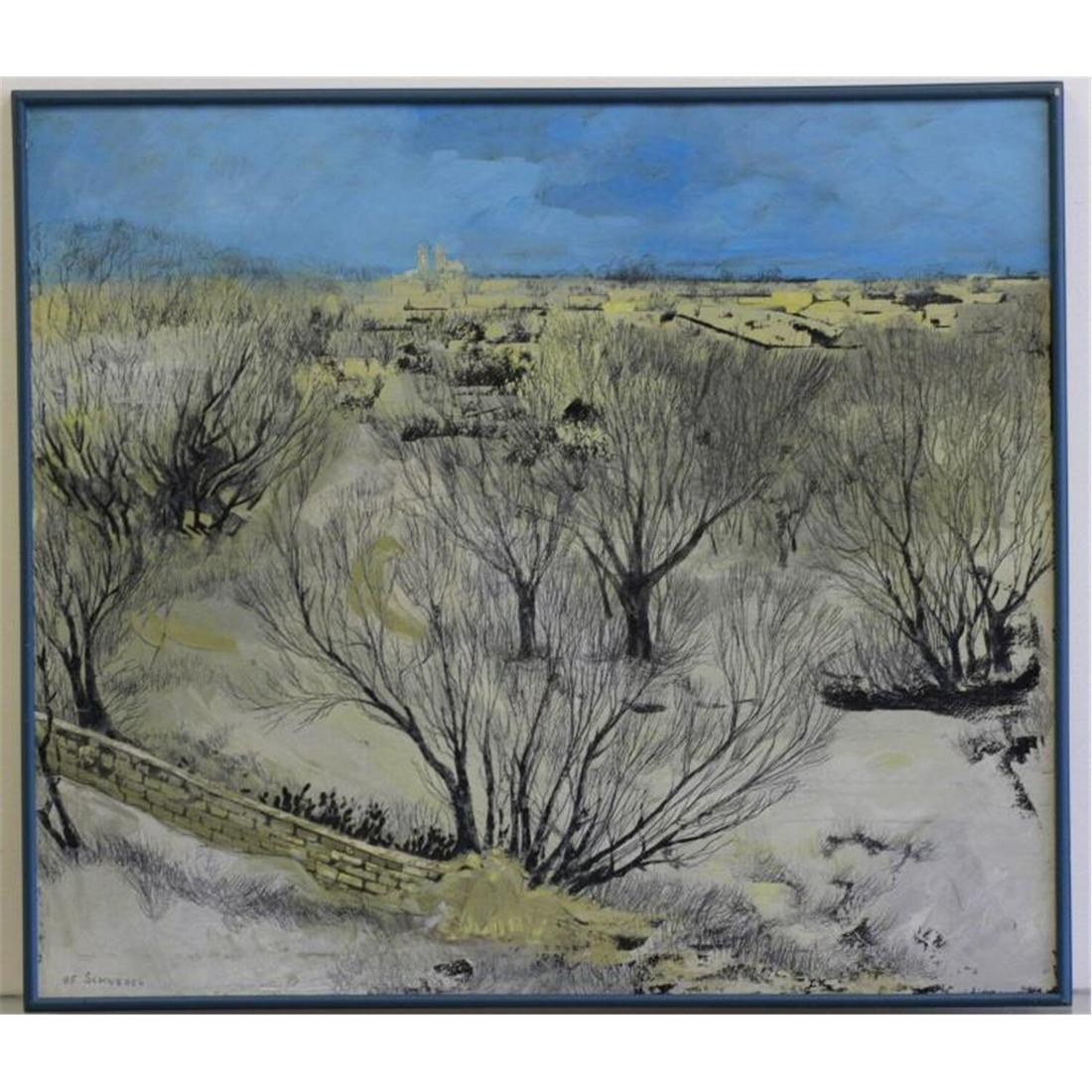 Painting Oil on Canvas by Ivan Schwebel (1 of 5)