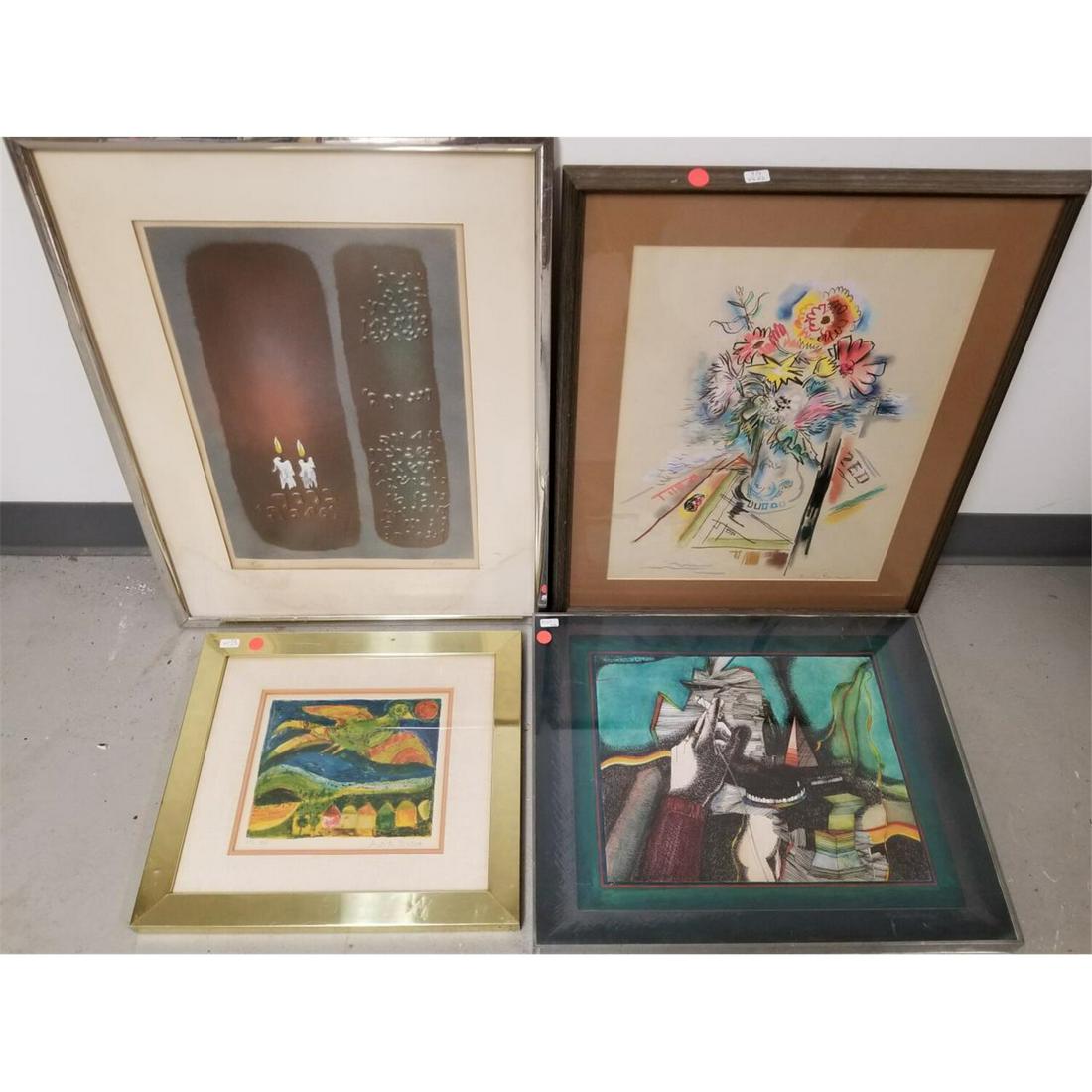 Lot of 4 Signed Lithographs (1 of 11)
