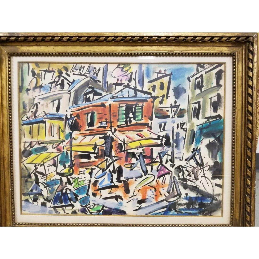 Painting by Gen Paul, French (1895-1975) (1 of 3)