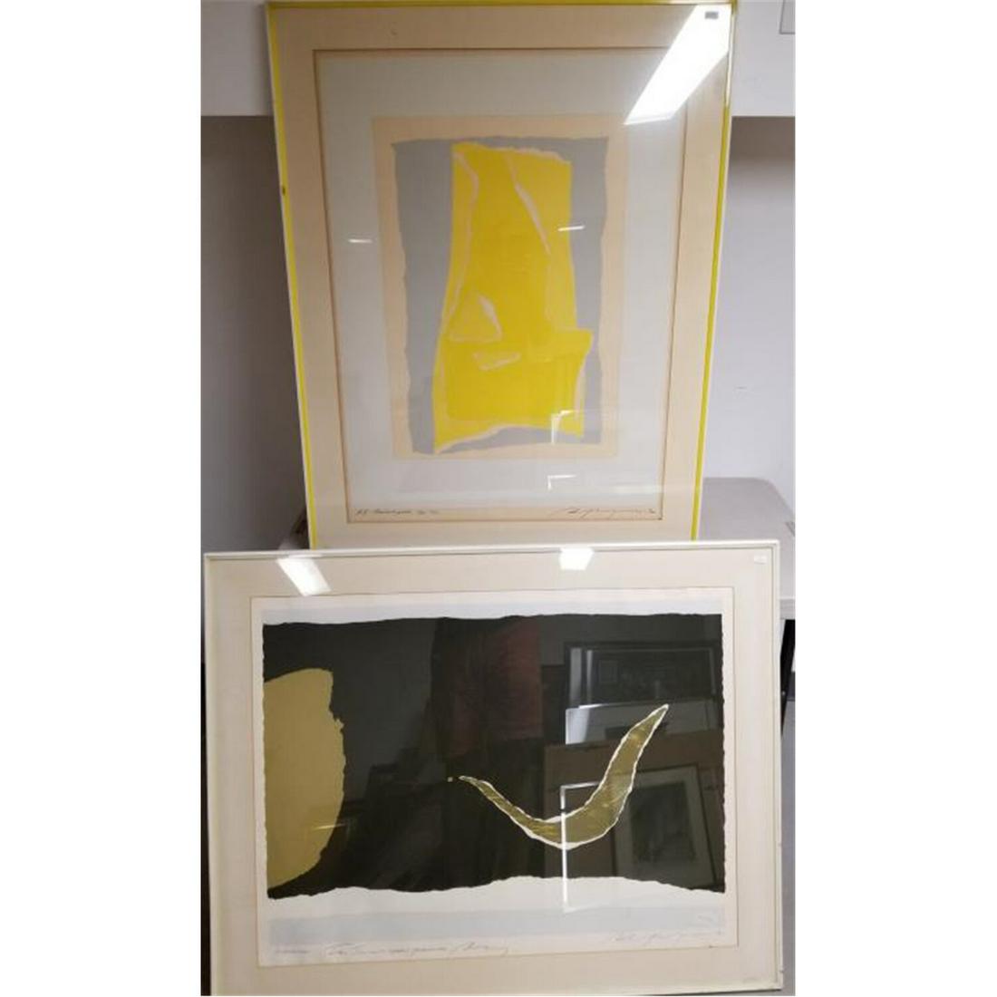 2 Lithographs, 1970's. Both by the Same Artist. (1 of 6)