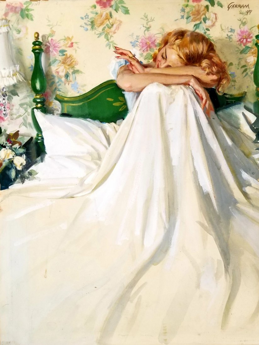 Painting  Watercolor on Board by John Gannam (1 of 4)