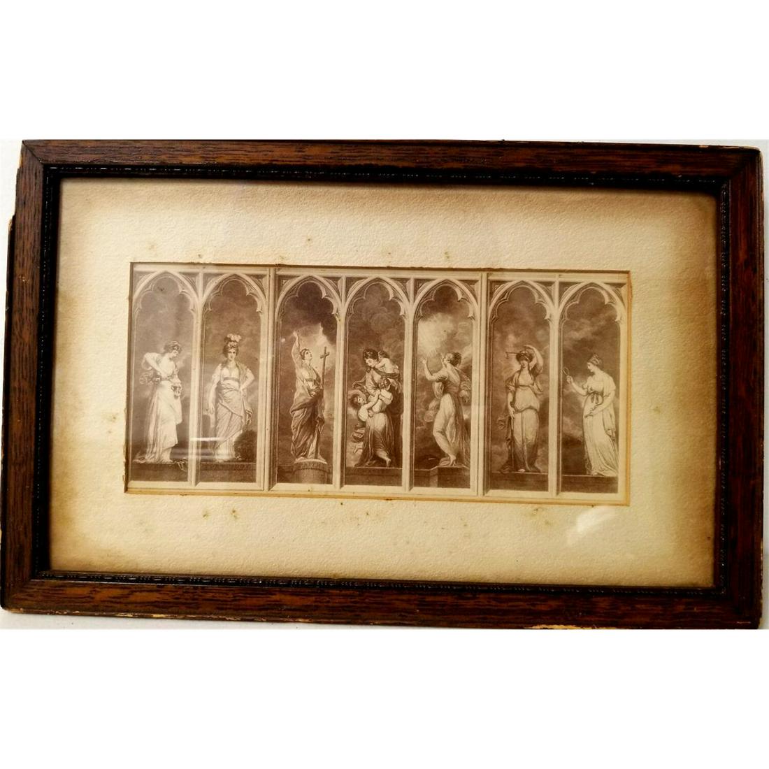 Lot of 2 18th C Etchings (1 of 6)
