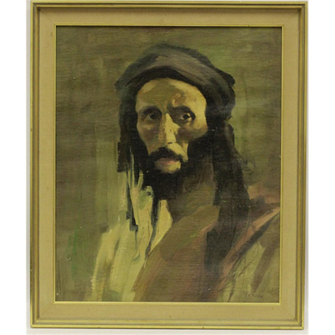 Judaica Painting Oil on Canvas By Ben Moshe (1 of 5)