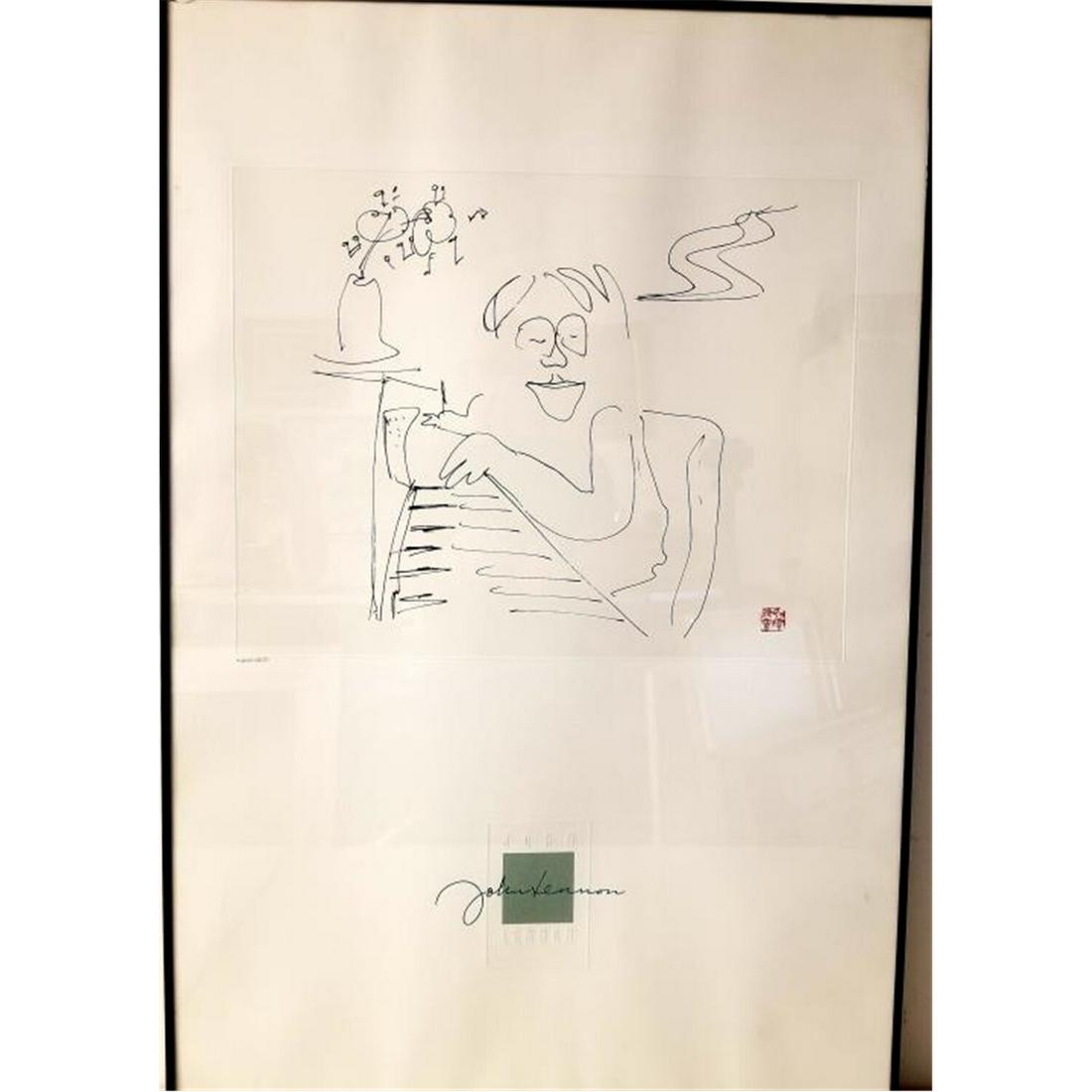 Lithograph John Lennon Signed & Numbered (1 of 7)