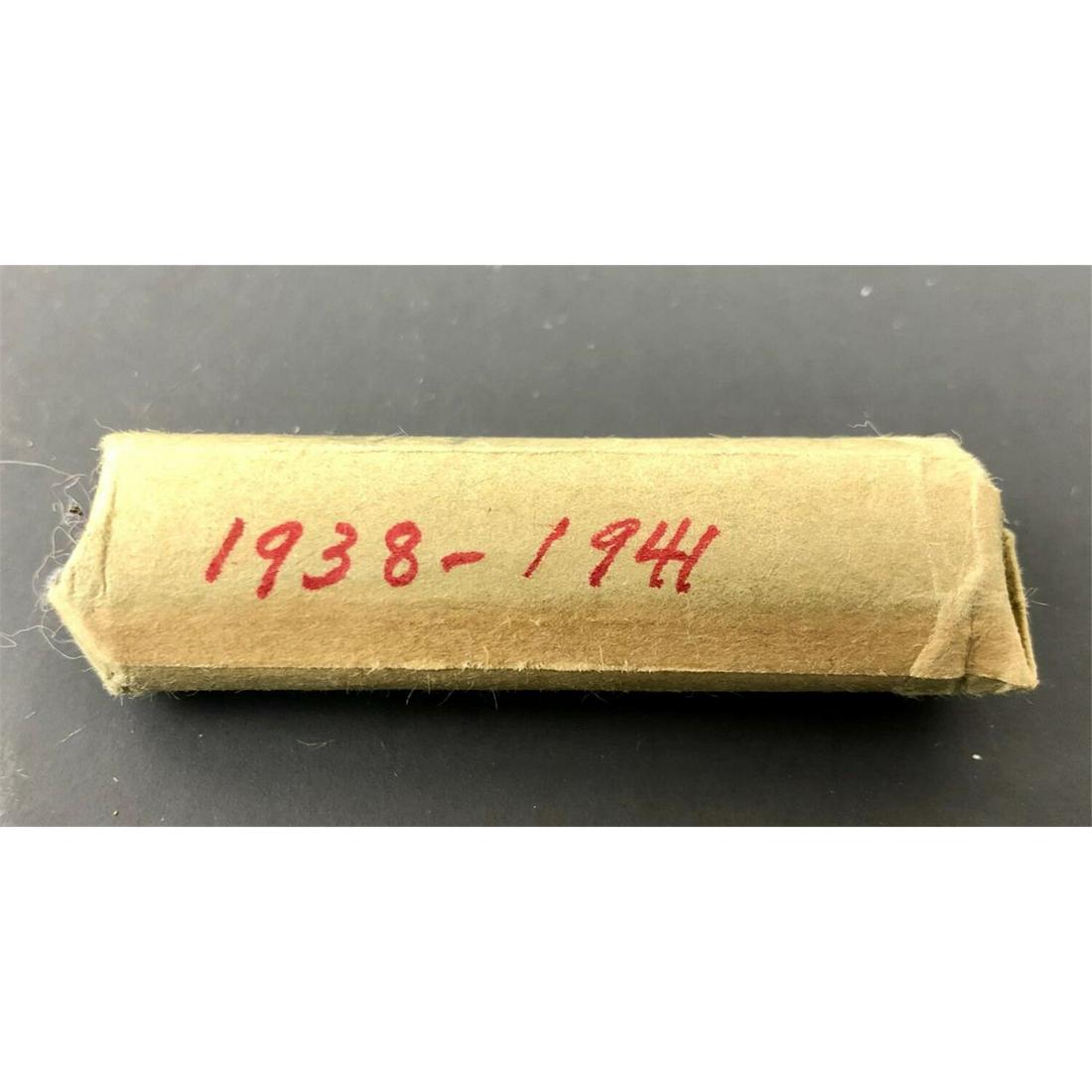 50 Silver Dimes, 1938-1944. Estate Fresh. In Roll.: 50 Silver Dimes, 1938-1944. Estate Fresh. In Roll.Provenance: From a Long Island, NY Collector. Please note the absence of a condition report does not imply that there are no condition issues with thi