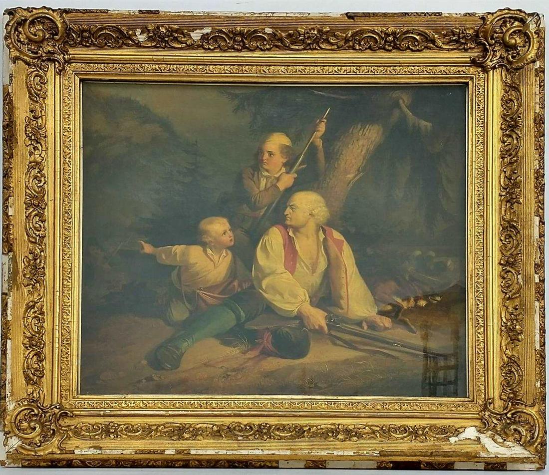 Painting Oil on Canvas by Theodor Von Deschhwanden (1 of 8)