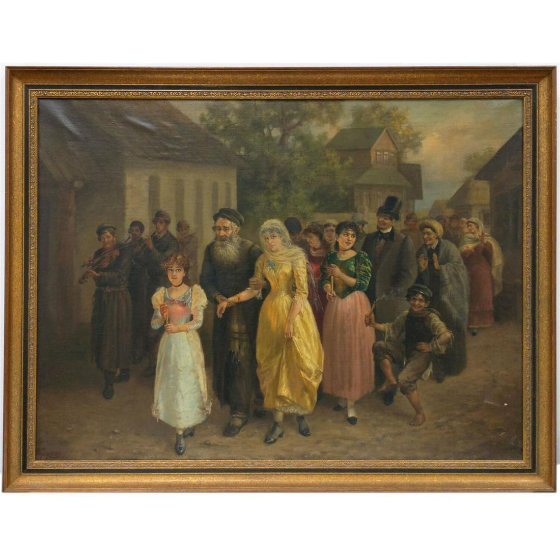 Judaica Russian Painting Oil Canvas Alexey Trankowsky (1 of 13)