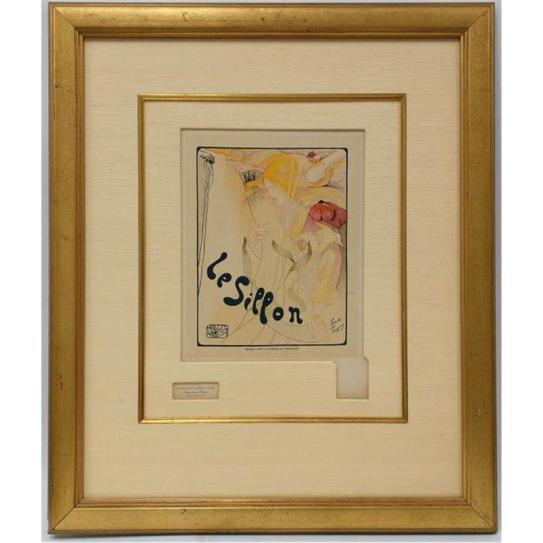 French Style Signed Etching, Fernand Toussaint (1 of 10)