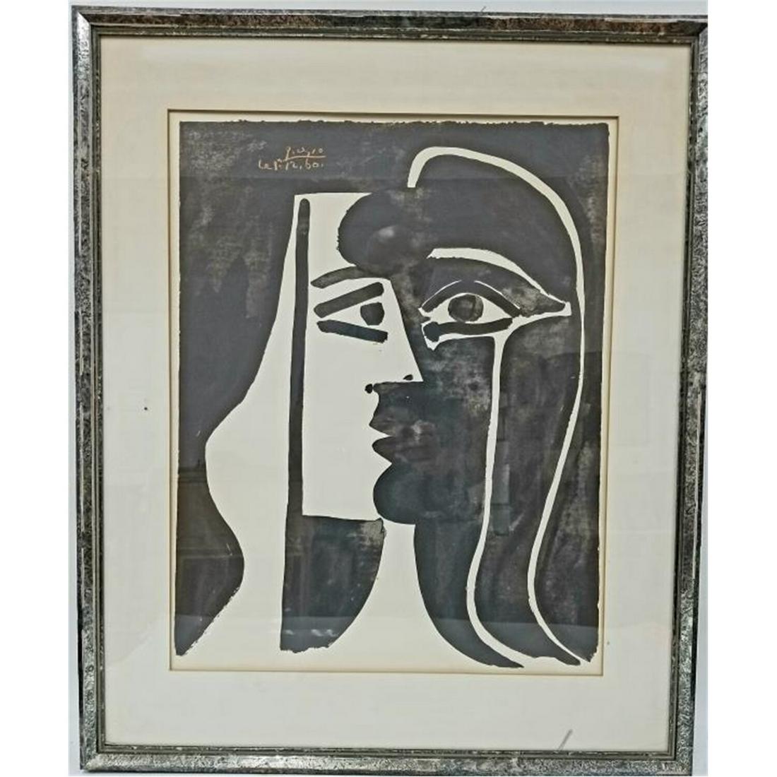 Old Large Print, Picasso, Circa 1960 (1 of 5)