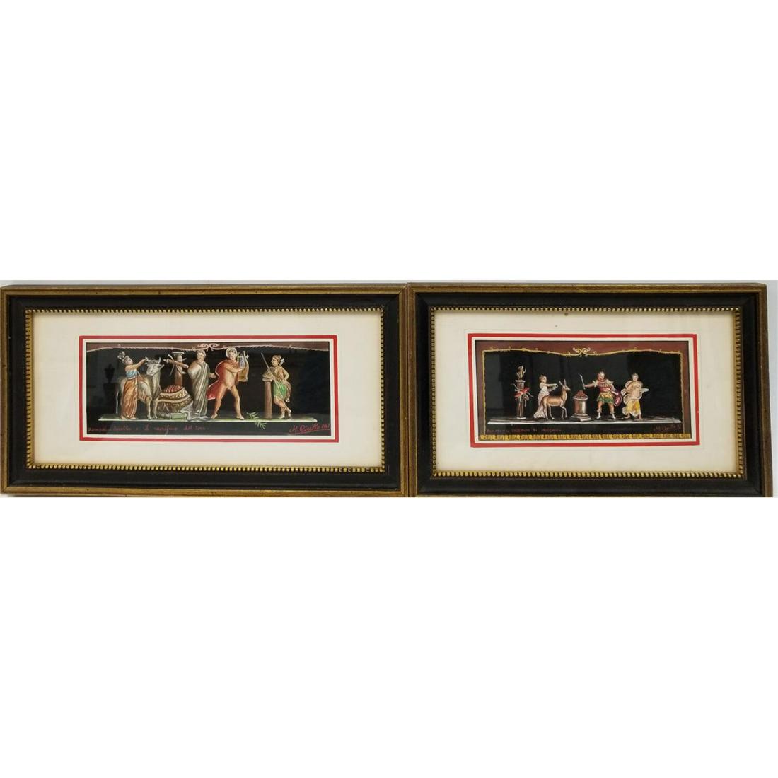 2 Watercolor Paintings by M. Cirillo (1 of 4)