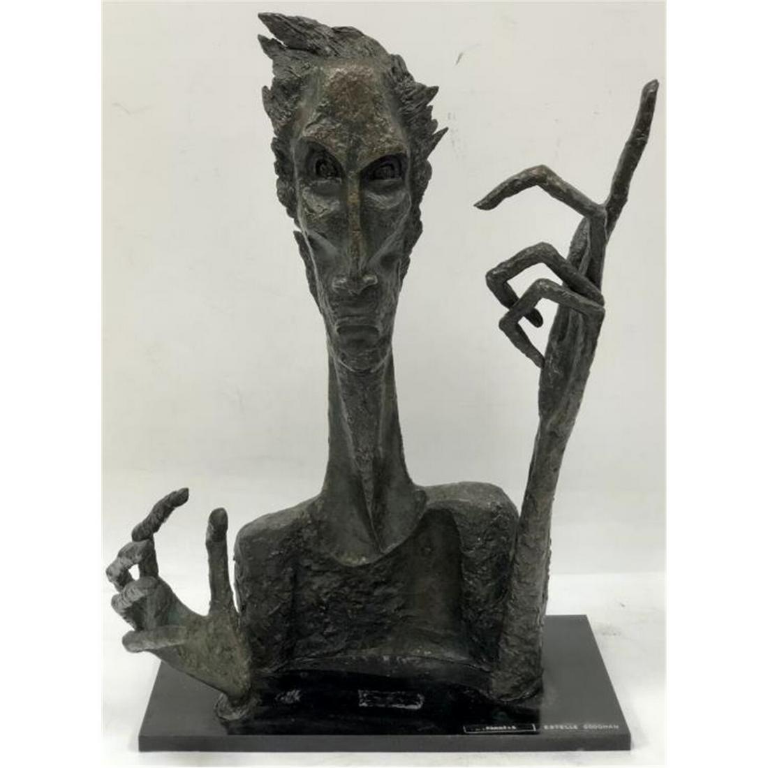 Large 2 Part Bronze Sculpture by Estelle Goodman (1 of 9)