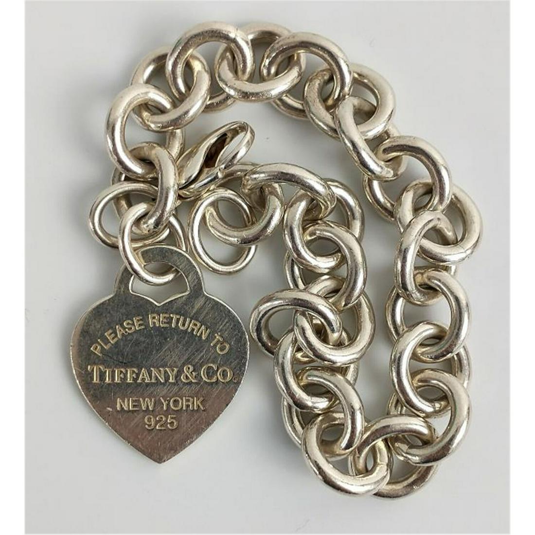 Tiffany & Co. Sterling Silver Bracelet, Heart (1 of 5)
