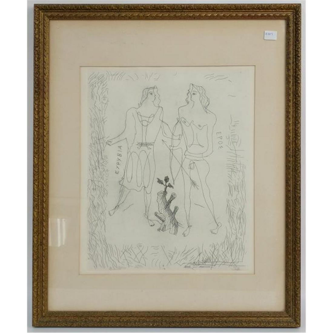 Original Etching by George Braque, French (1 of 8)