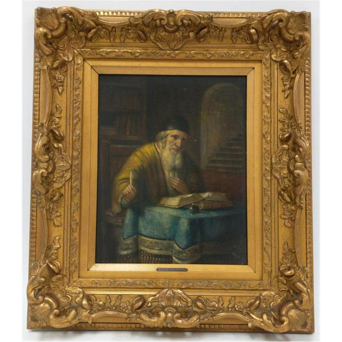 Judaica Painting Oil on Board Henry Van Der Velde (1 of 5)