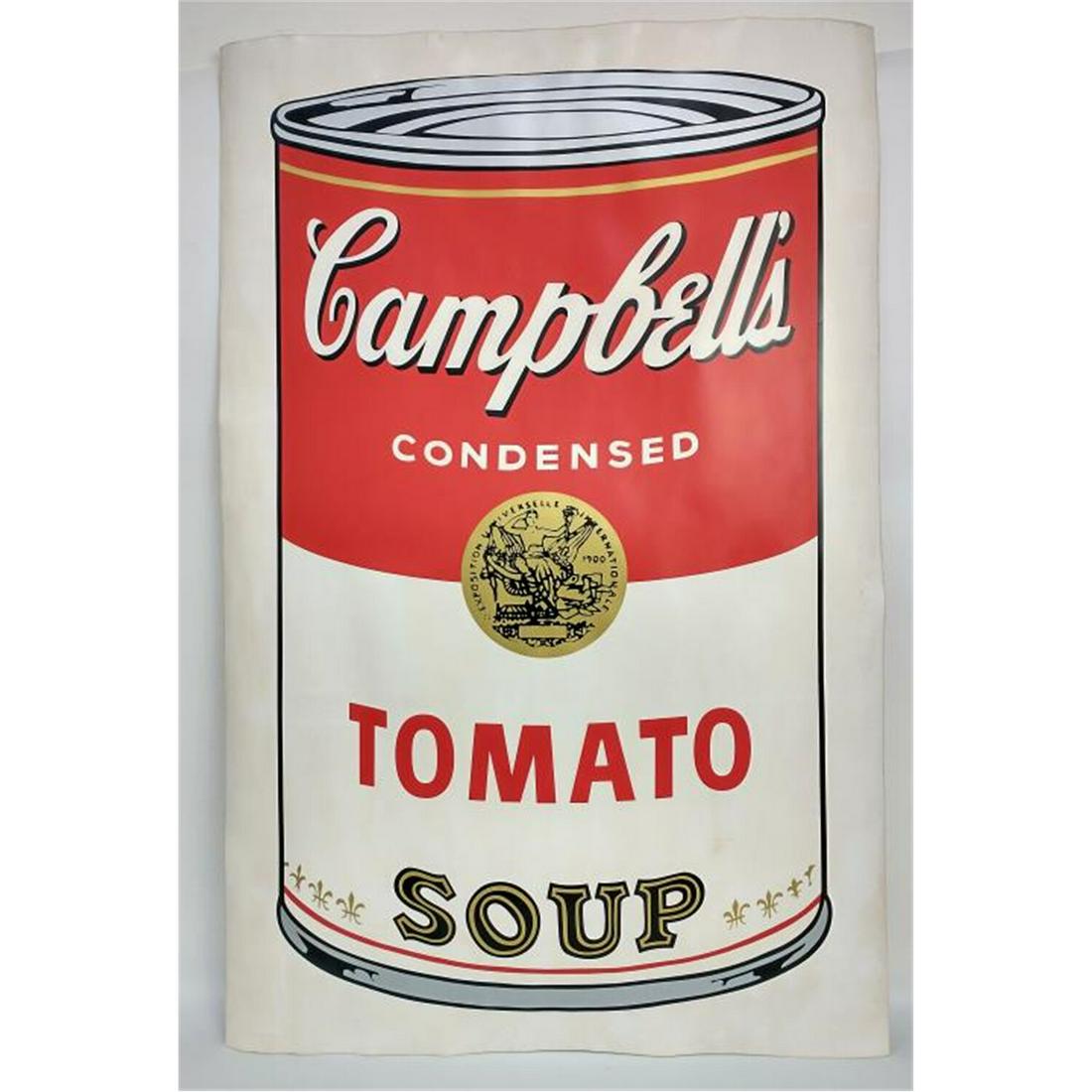 Silkscreen Campbell's Soup "Tomato" Signed Andy Warhol (1 of 5)