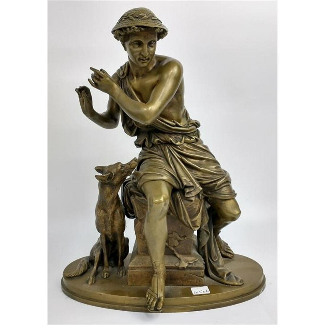 Antique Bronze Figure After Antione Aubert, French (1 of 5)