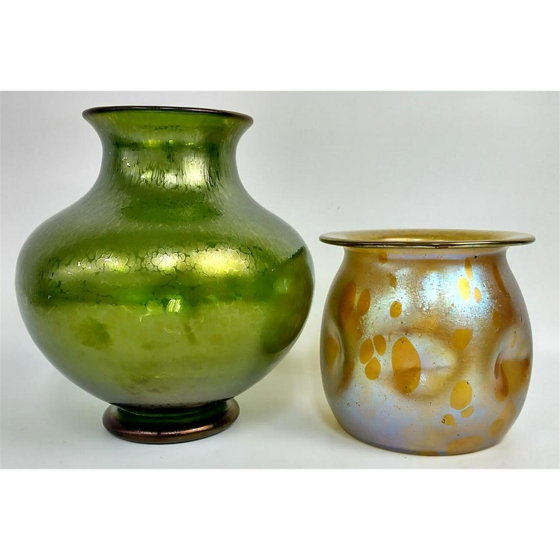 2 Antique Loetz Vases. (1 of 4)