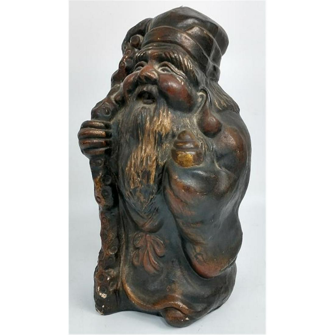 Chinese Signed Ceramic Figure of a Diety (1 of 4)