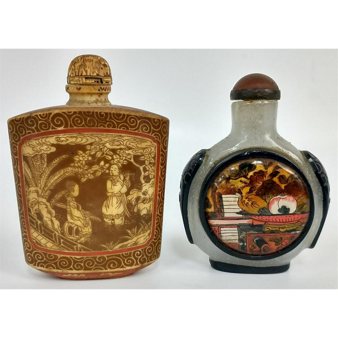 2 Antique Chinese Snuff Bottles (1 of 3)