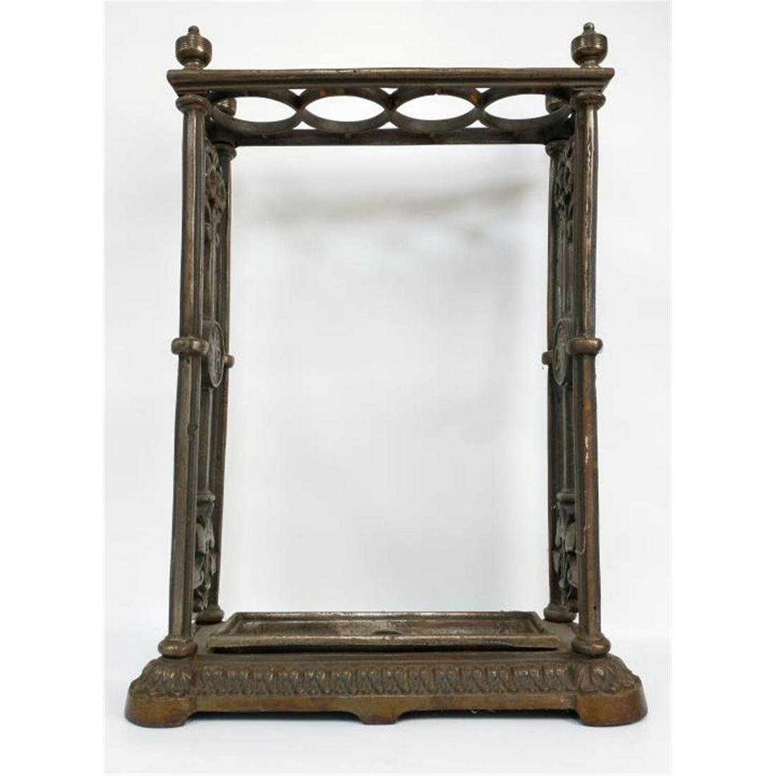 Antique Heavy Bronze Umbrella Holder. (1 of 5)