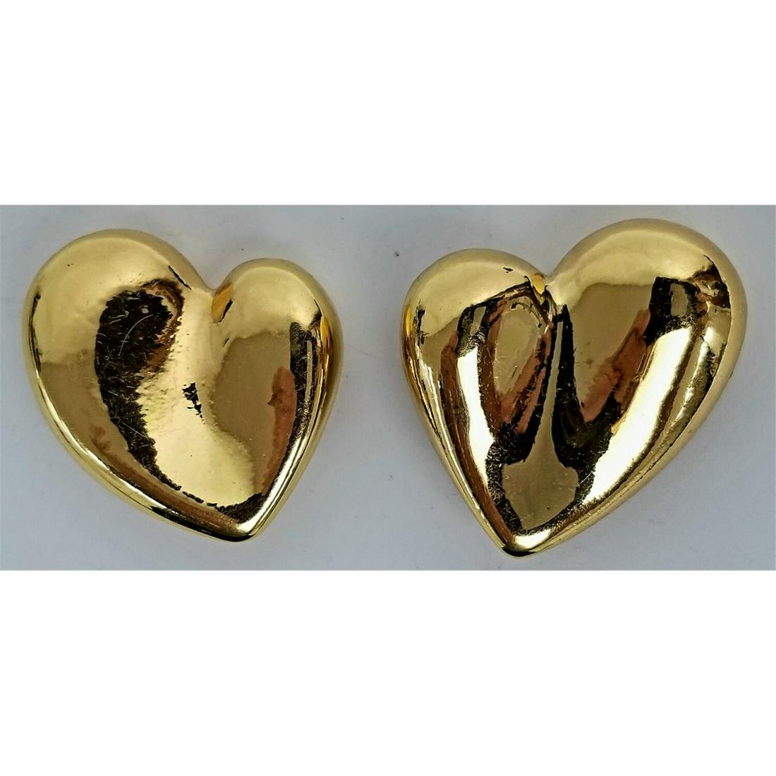 Christian Lacroix, Paris Pair of Heart Earrings. (1 of 3)