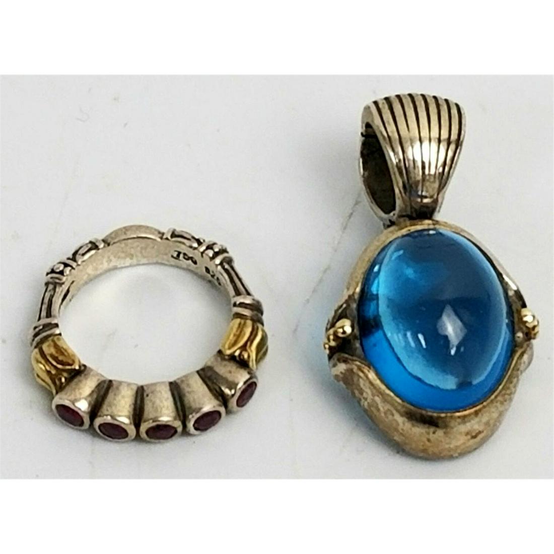 2 Caviar Signed 18K Gold & Sterling Silver Jewelry (1 of 6)