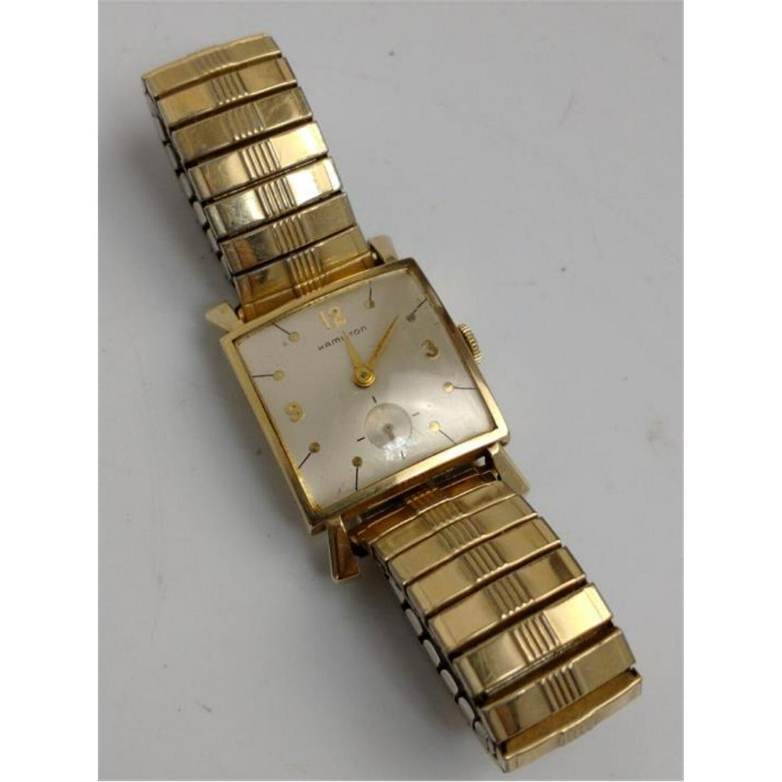 Antique 14K Gold Hamilton Men's Wrist Watch (1 of 5)