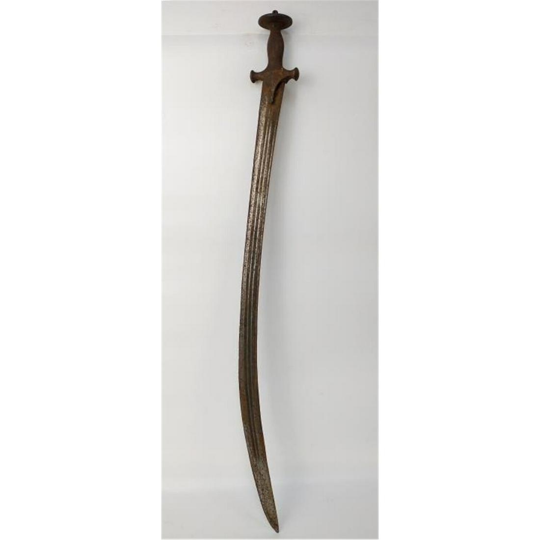 Antique Sword Possibly Middle Eastern.: Antique Sword Possibly Middle Eastern. Condition: As FoundDimensions: L-36"Provenance: From a New York City EstatePlease note the absence of a condition report does not imply that there are no conditi