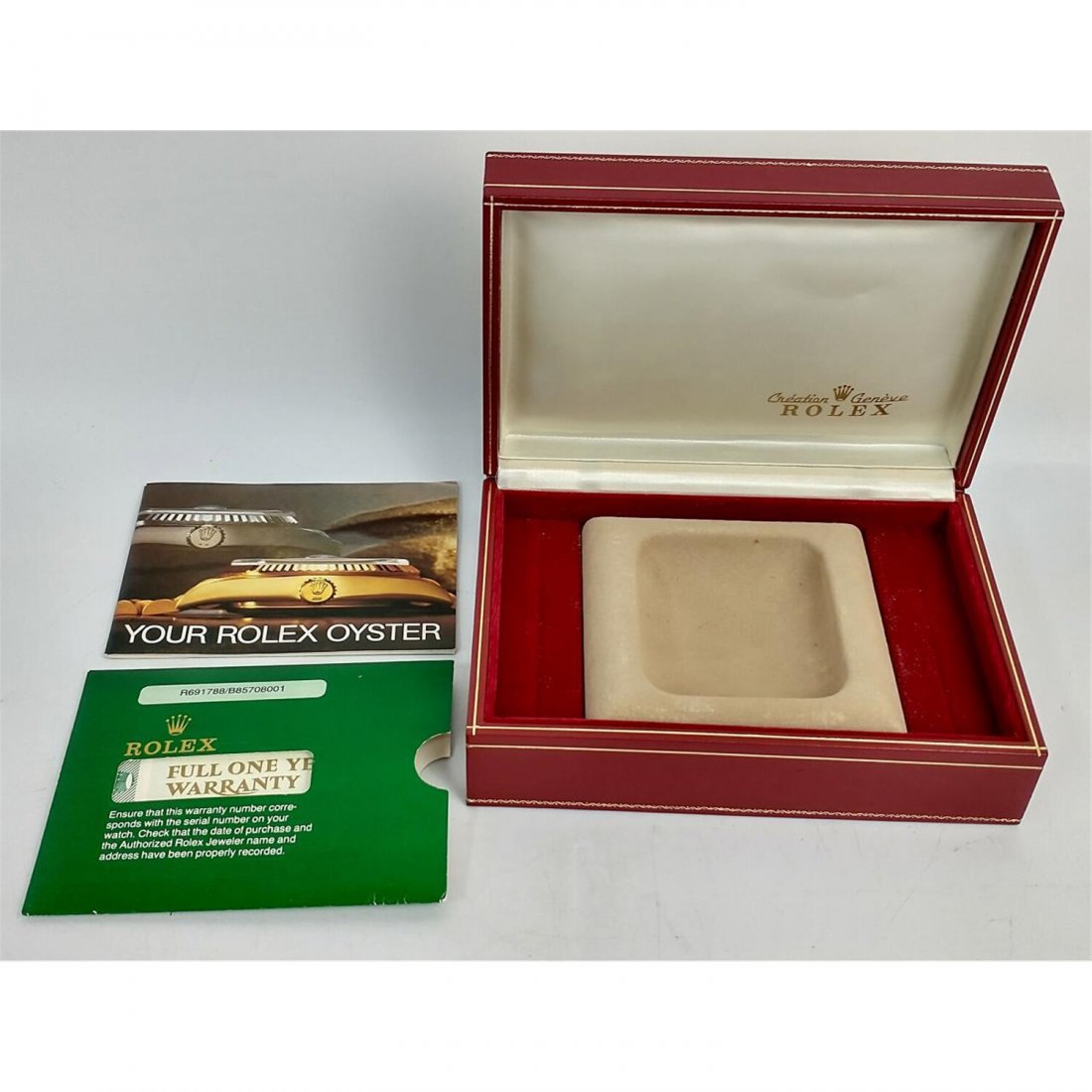 Vintage Rolex Box with Tapestry Top (1 of 3)