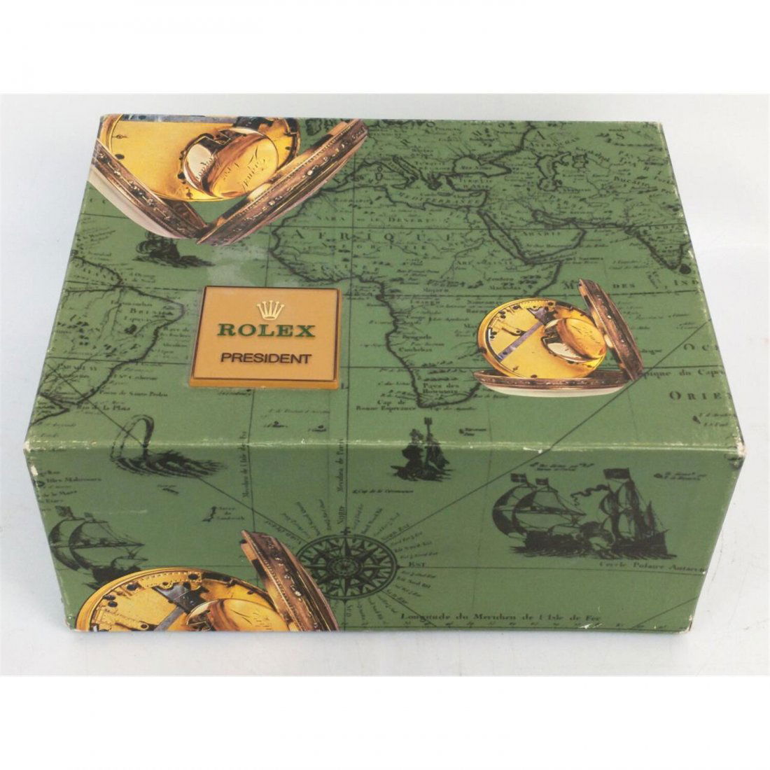 Rare Vintage Rolex President Wood and Leather Box (1 of 4)