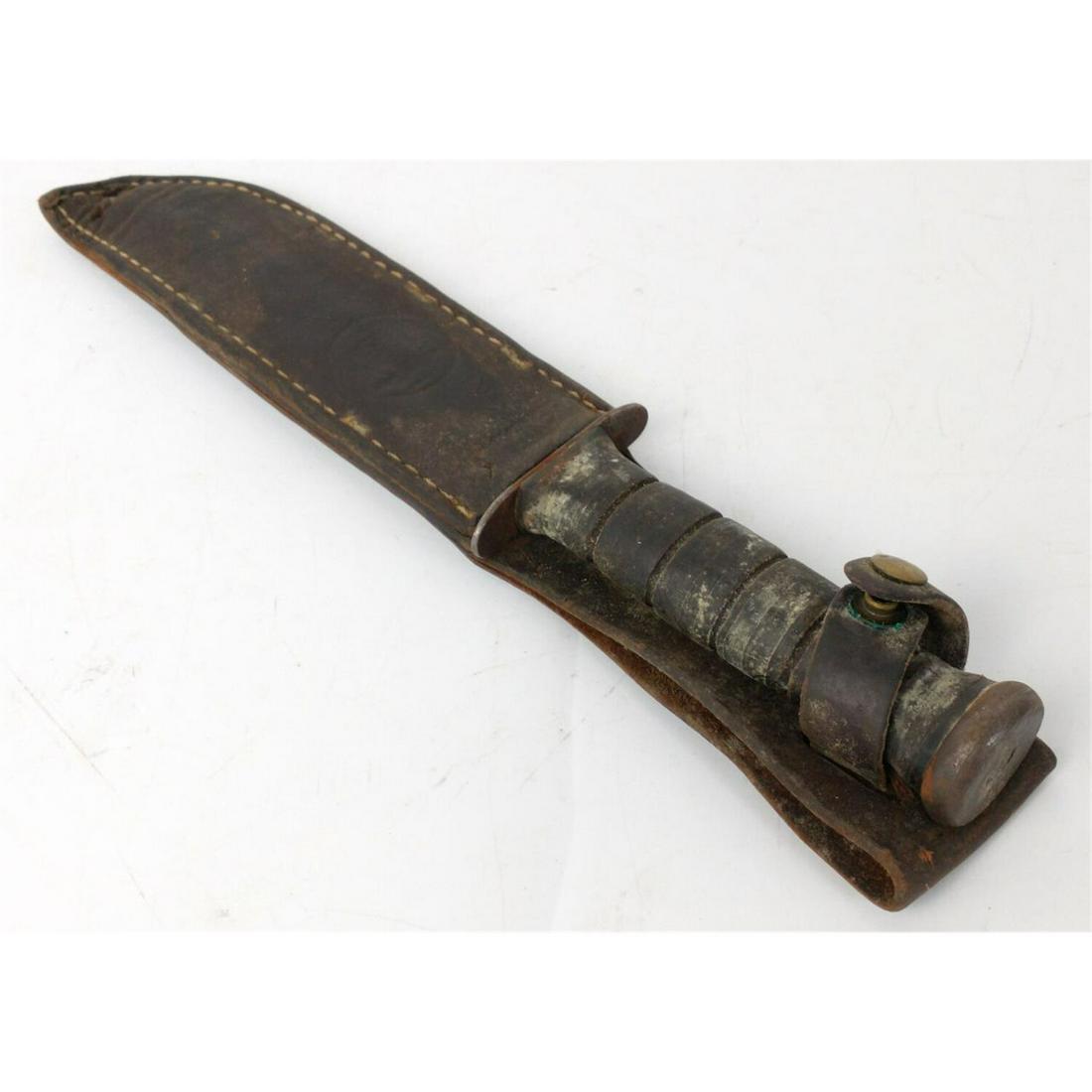 WWII USMC KA-BAR Fighting Trench Knife (1 of 4)