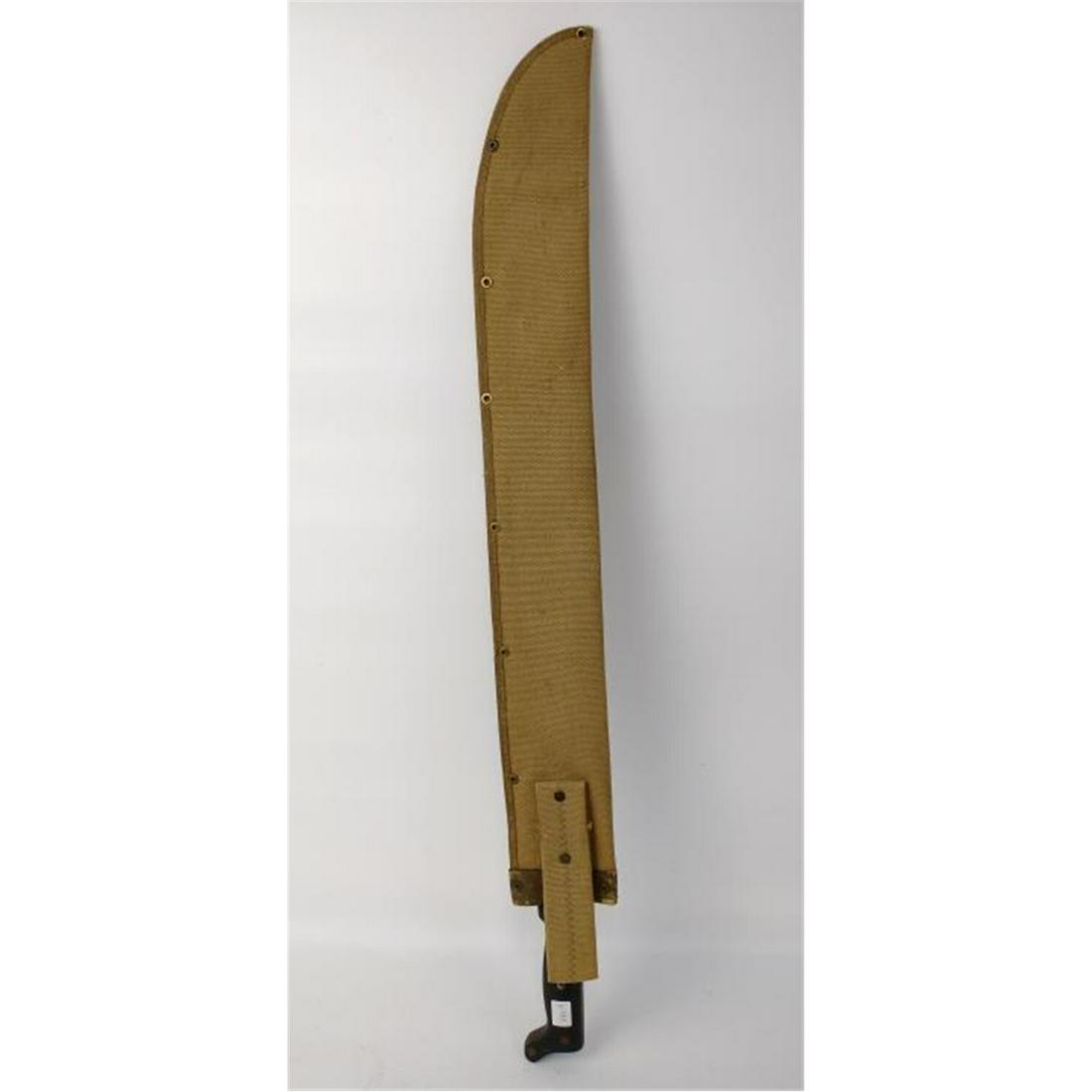 WWII USN MK.1 Navy Machete w/ Scabbard. (1 of 4)