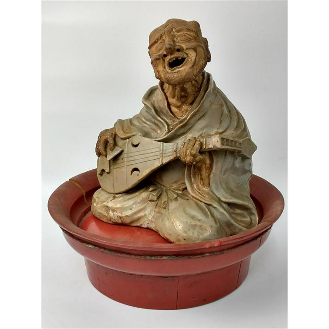 Old Japanese Glazed Terracotta Figure (1 of 7)