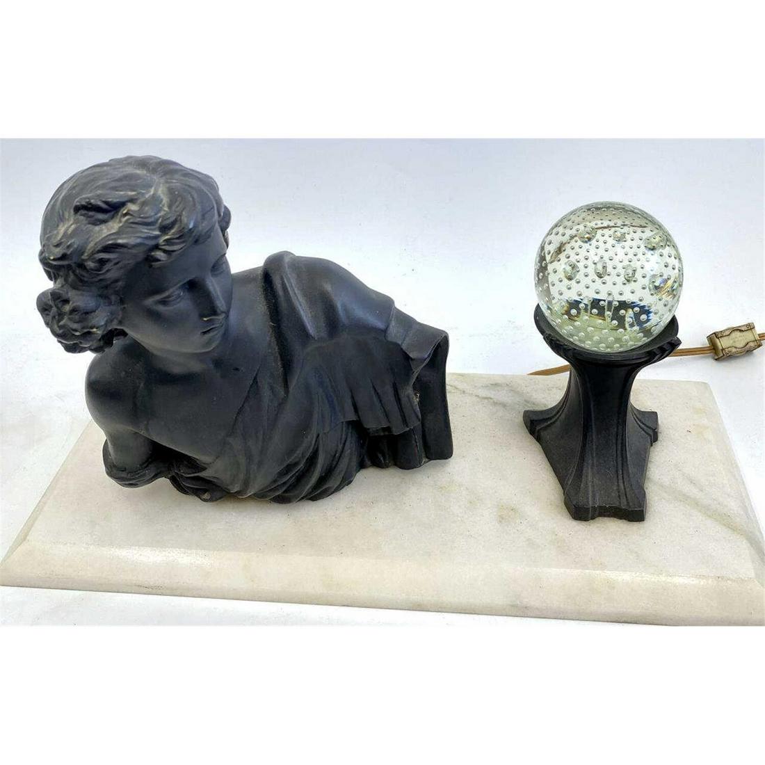 Bronze Figure of a Girl And Lamp (1 of 4)