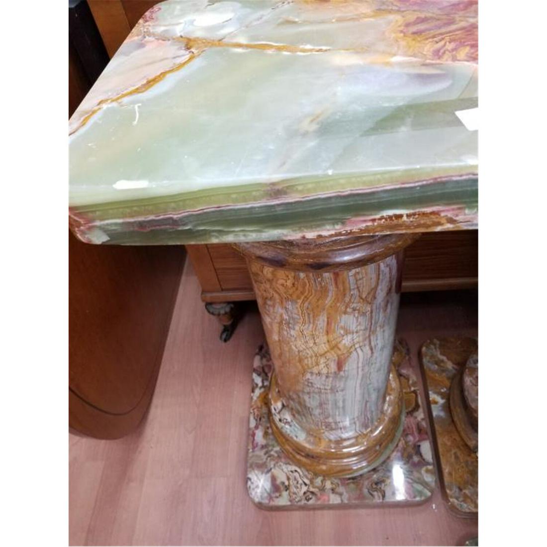 2 Green Marble Pedestals (1 of 4)