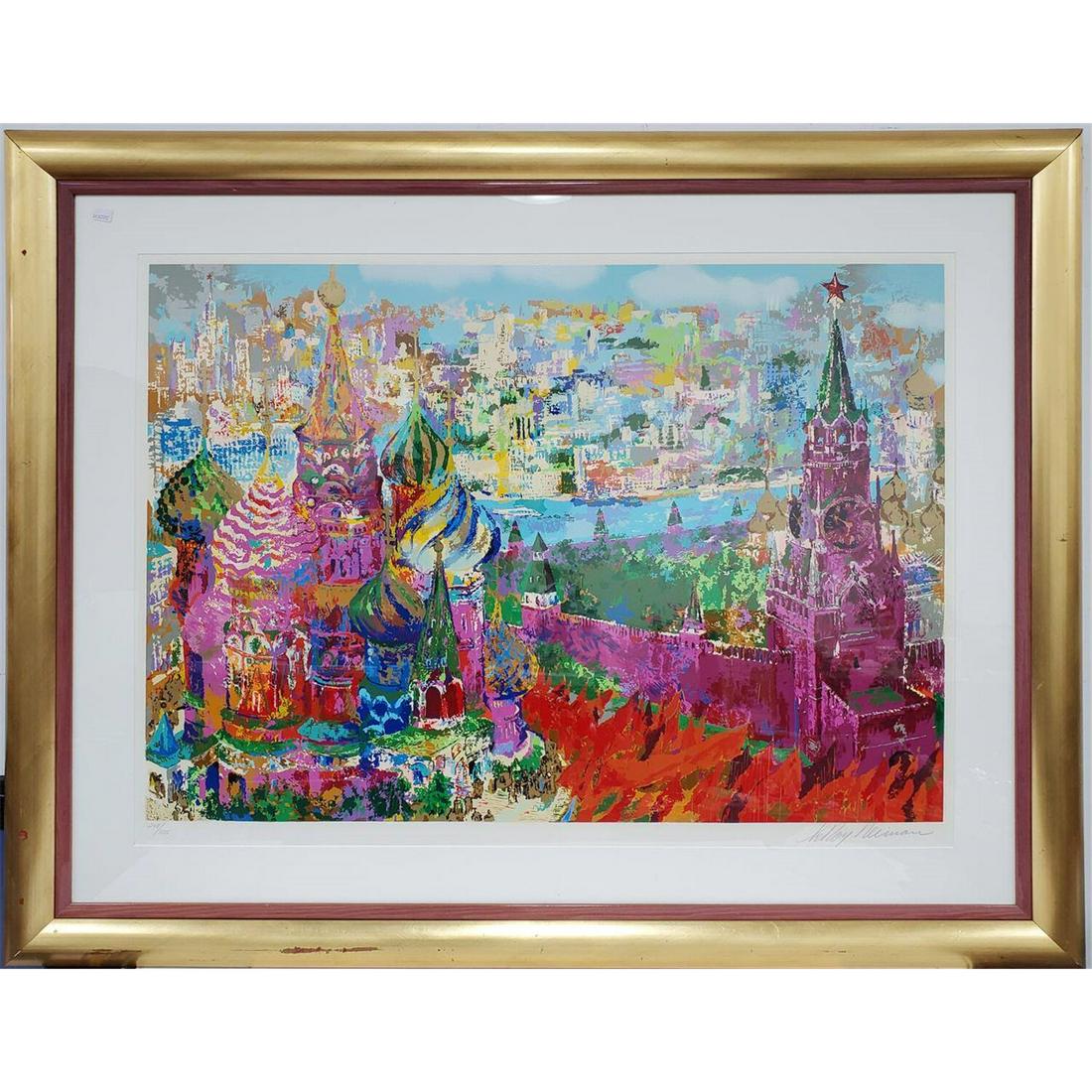 Monumental Lithograph by Leroy Neiman "Moscow" (1 of 6)