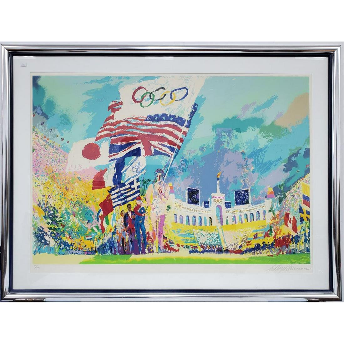 Large Lithograph by Leroy Neiman "1984 Olympics" (1 of 6)