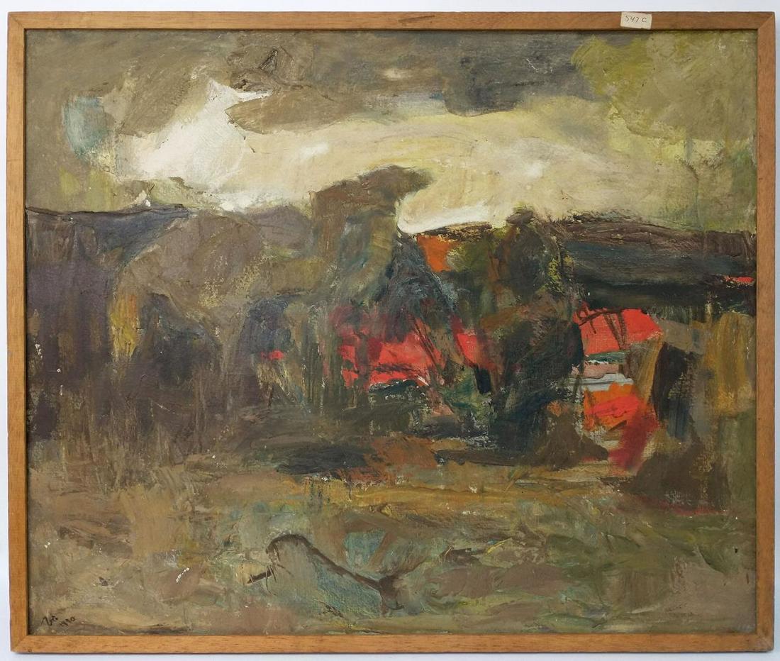 Painting Oil on Canvas by Faik Hassan Signed (1 of 6)