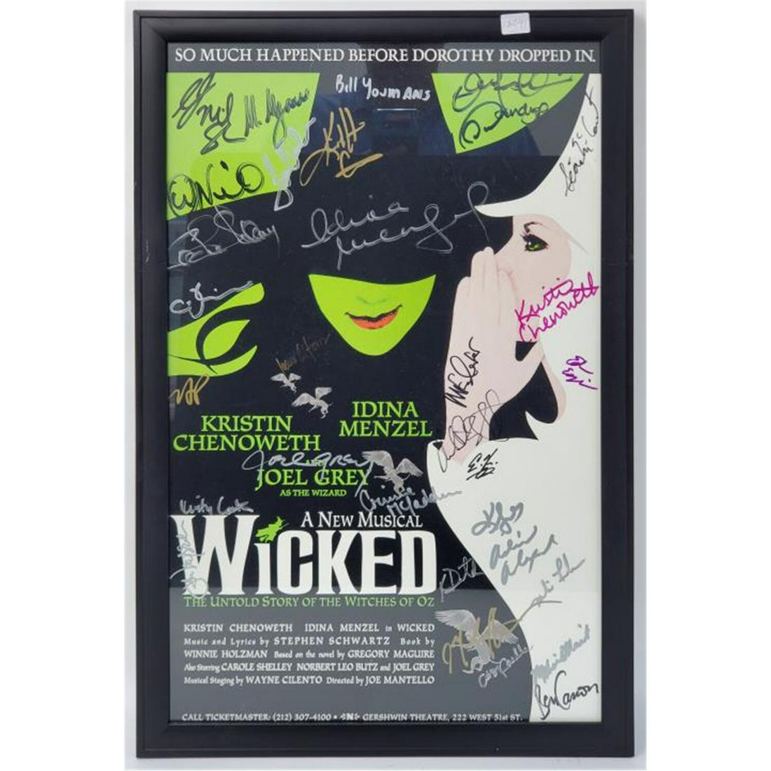 Broadway Show Poster "Wicked". Signed (1 of 1)