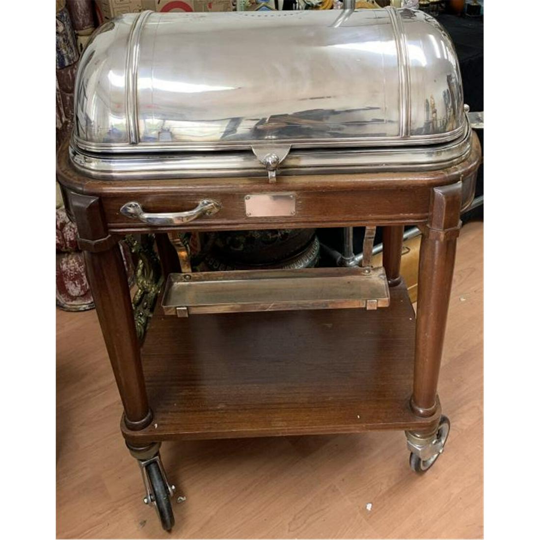 Antique Orfevrerie Christofle Serving Cart (1 of 8)