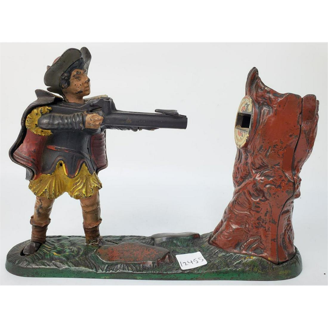 Antique Metal Mechanical Bank (New Creedmore Bank) (1 of 5)