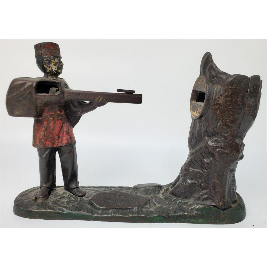 Antique Metal Mechanical Bank (Grenadier Bank) (1 of 6)