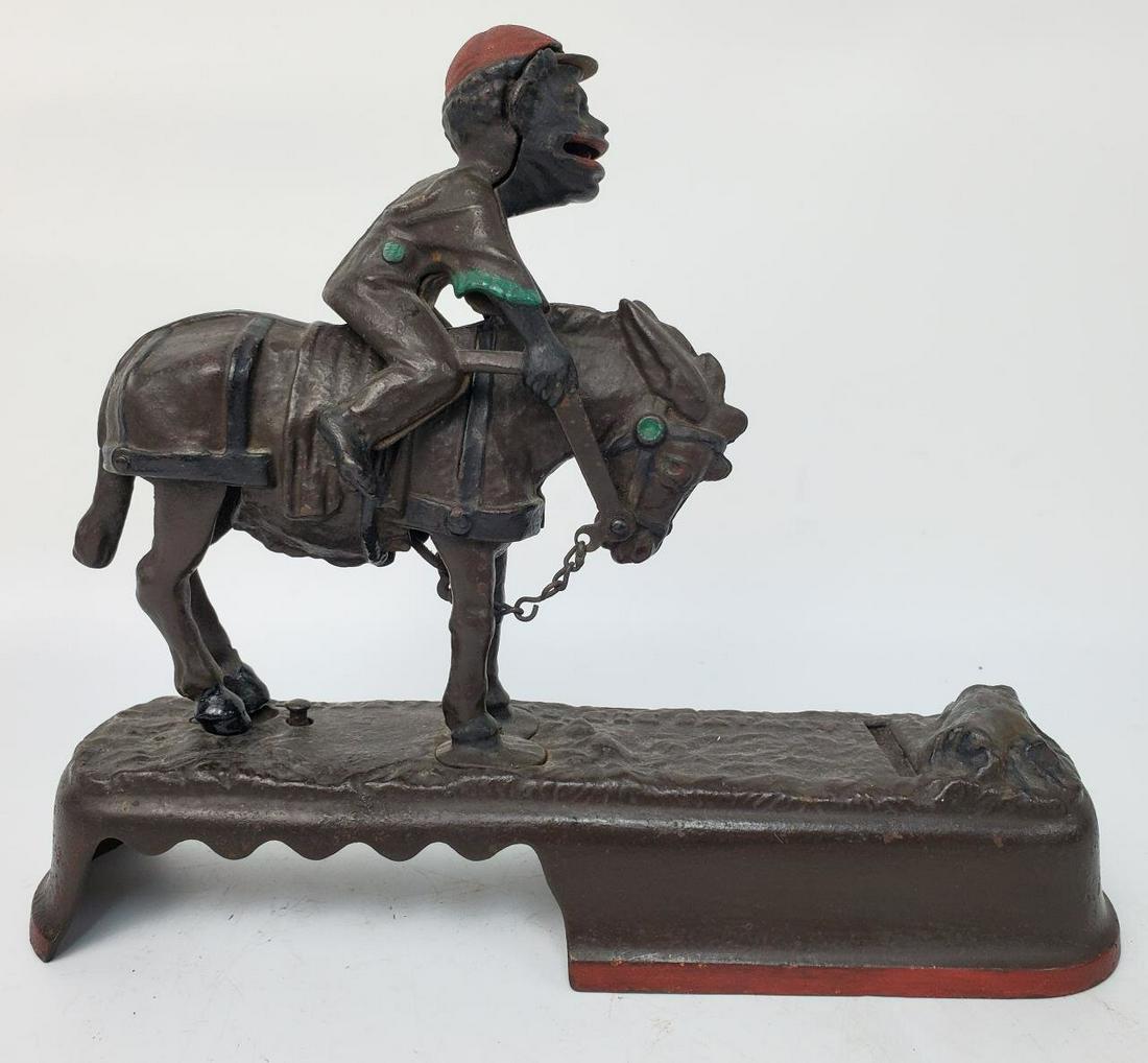 Antique Metal Mechanical Bank (I Always Did Spise) (1 of 6)