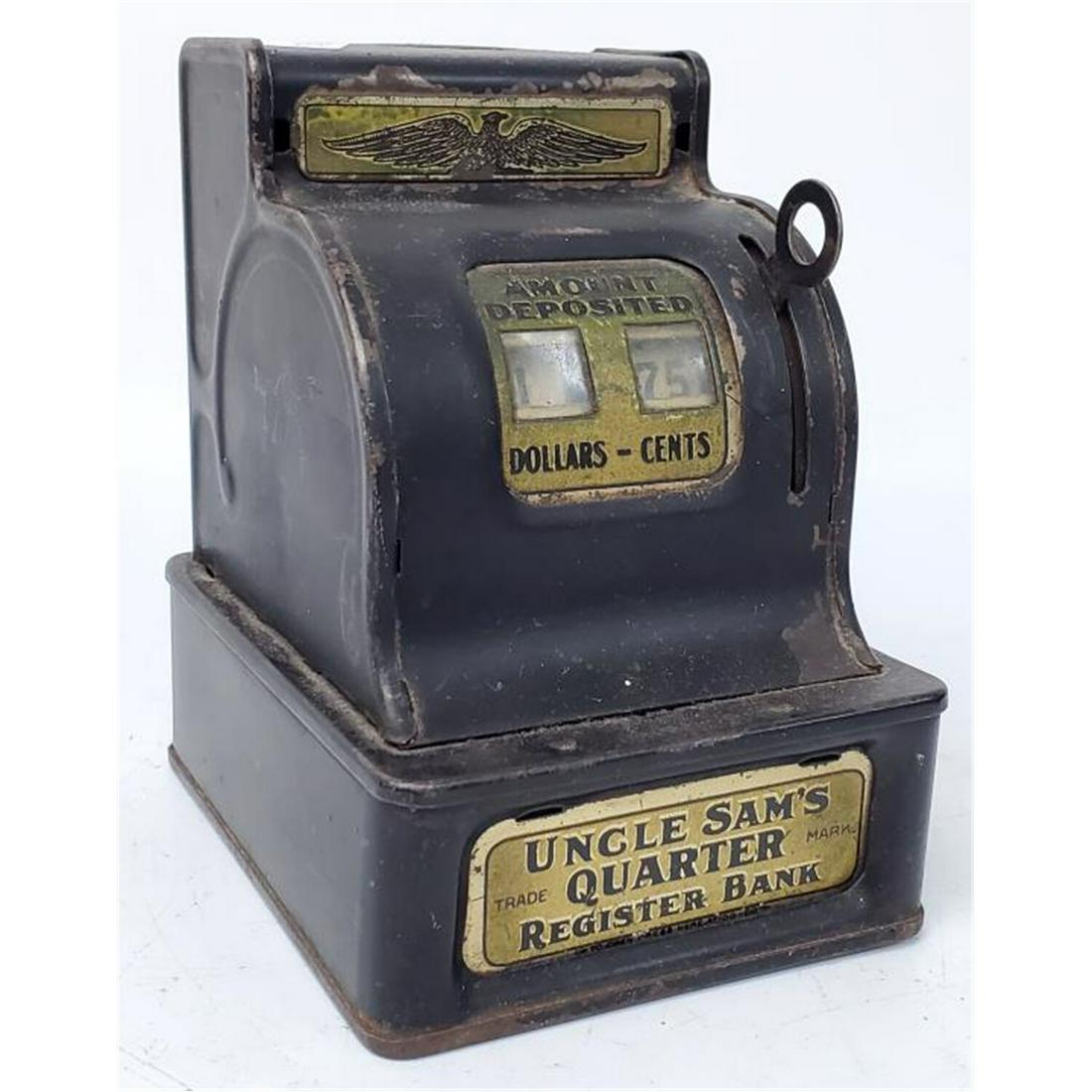 Antique Metal Mechanical Bank (Uncle Sam's) (1 of 3)